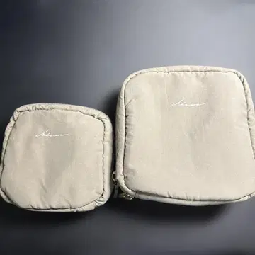 여행용 파우치 2개 세트, 경량 그레이