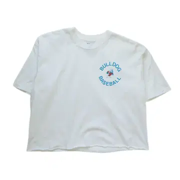 90년대 빈티지 티셔츠 Hanes 헤인즈 크롭 베이스볼