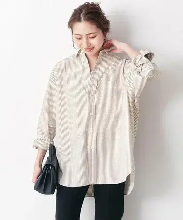 Spick and Span 코튼 브로드 셔츠