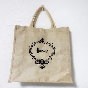 Harrods 해롯 토트백 주트 소재 내추럴