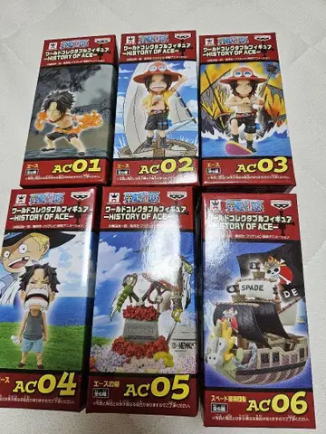 월드 콜렉터블 피규어 원피스 히스토리 오브 에이스 전종