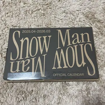 Snow Man 공식 달력 2025년 4월 ~ 2026년 3월