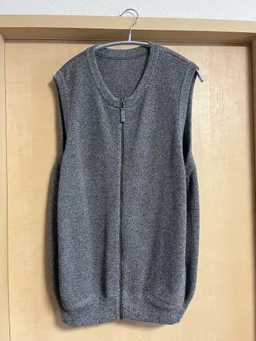 crepuscule 크레프스큘 Moss Stitch Zip Vest