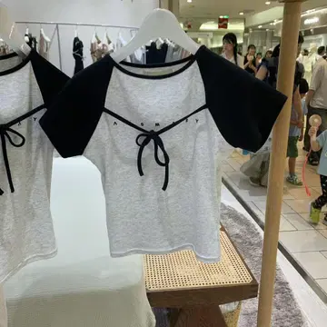 새상품 정품 andmary 앤드마리 Alma ribbon tops 티셔츠