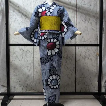 아리마쓰 시보리 유카타 대형 해바라기