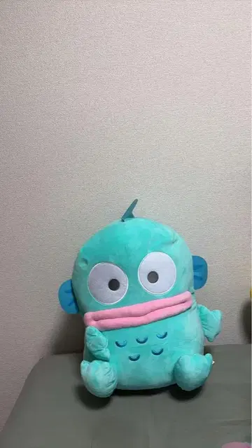 스카이블루 물고기 봉제 인형