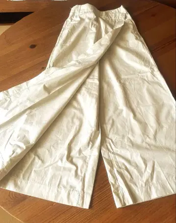 자라 와이드 팬츠 랩 코튼