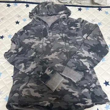 카모 패턴 후드 부착 후드티
