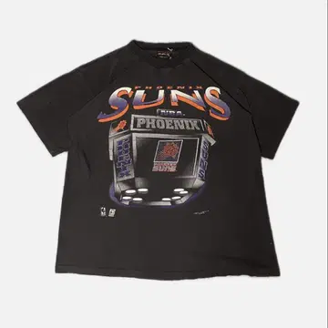 NBA 90년대 선즈 SUNS usa 제 티셔츠 블랙 페이드
