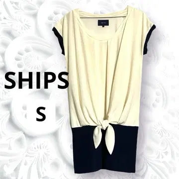 [ SHIPS ] 반팔 튜닉 아이보리/네이비/S