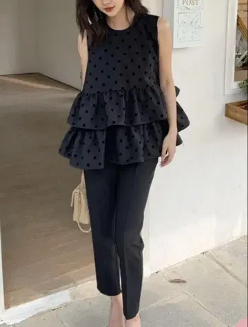 미인백화 게재 TRIPLE FRILL NS DOT
