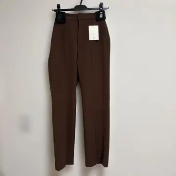 SLOBE IENA 센터 프레스 스트레이트 팬츠