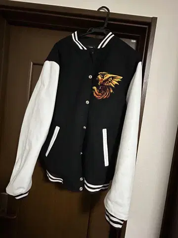 EXPANSION 피닉스 자수 바시티 자켓 XL