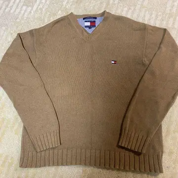 TOMMY HILFIGER 베이지 스웨터 XL