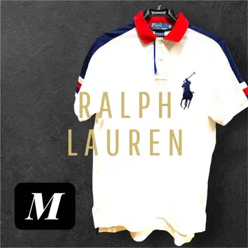 Ralph Lauren 커스텀 핏 피케 셔츠 화이트 빅 포니
