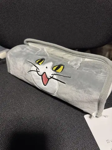 일하는 고양이 티슈 케이스