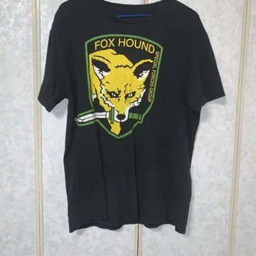 FOX HOUND 티셔츠 블랙 메탈기어