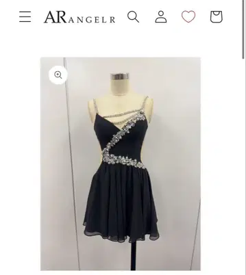 angel R 블랙 드레스 S 사이즈 새상품