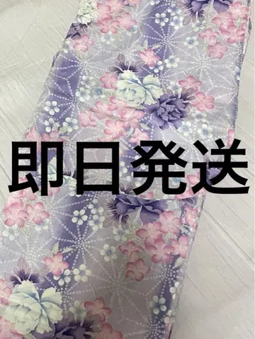 유카타 오비 복조리 일본 나막신 5세트 보라색 퍼플 갸루 y2k 히메갸루