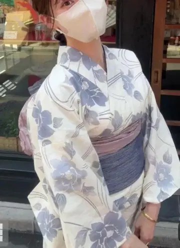 GRL 유카타 오비 일본 나막신 세트