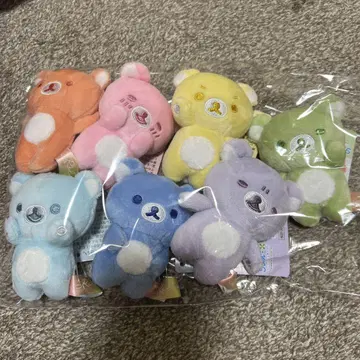 무지개 손바닥 리락쿠마 봉제 인형 비 온 뒤 맑음