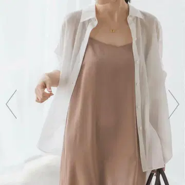노블 [워셔블] 실키 코튼 플레인 셔츠