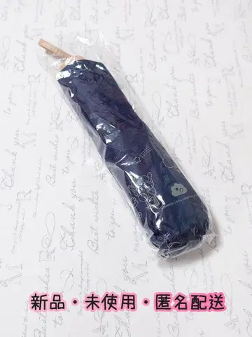 커비 카페 한정판 우천 겸용 접이식 우산 네이비