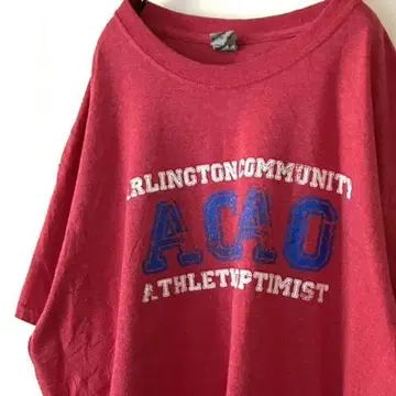 길단 ACAO ARLINGTON 티셔츠 XL 레드 빨간색 구제 의류