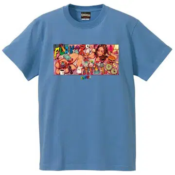 로킨제리빈 FLAVORS flavors 티셔츠 SAX BLUE