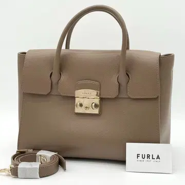 [컨디션 최상] FURLA 메트로폴리스 사첼 핸드백 2way 브라운