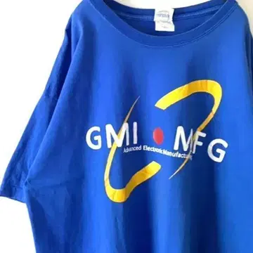 GMI MFG GENERAL 스타 티셔츠 XL 블루 파랑 구제 의류