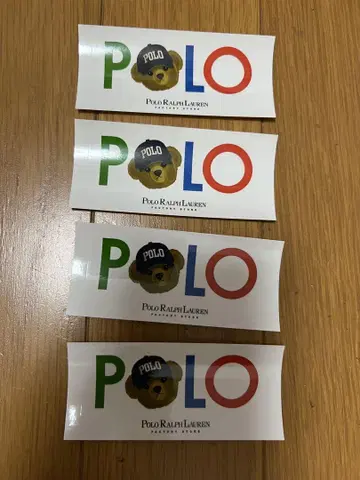 [주말 한정 가격] Polo Ralph Lauren 스티커 4매 폴로베어