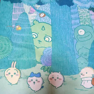 치이카와 파크 토트백 프린트 토트백 한낮의 숲 치이카와 택 포함