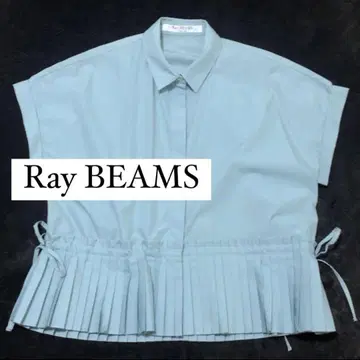 Ray Beams 반팔 셔츠 플리츠 블라우스