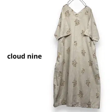 cloud nine 꽃무늬 린넨 원피스 레이온 원피스