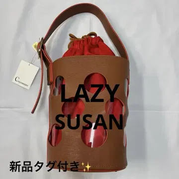 미사용 새상품 LAZY SUZAN cocomure 백 버킷 도트