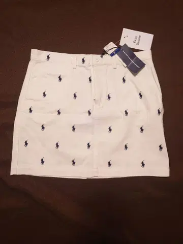 Ralph Lauren 화이트 미니 스커트 택 포함 새상품