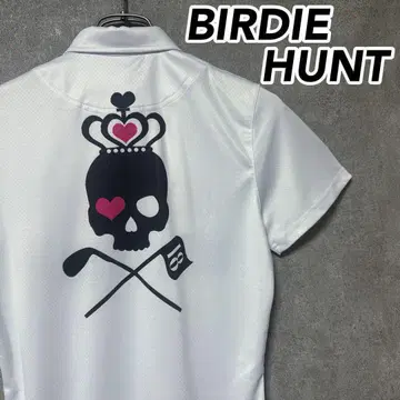 BIRDIE HUNT 버디헌트 로고 반팔 피케 셔츠 화이트 의류