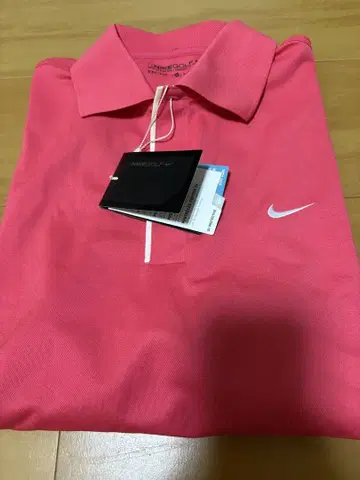 Nike DRI-FIT 핑크 골프 피케 셔츠 M