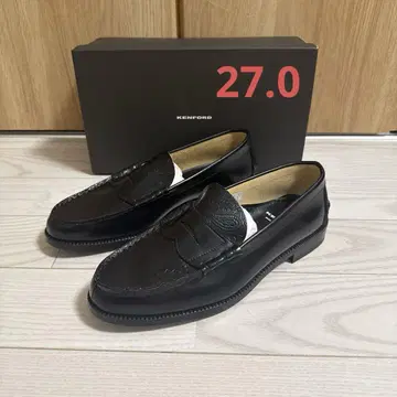 [ 완전 미사용 ] KENFORD 페이즐리 무늬 로퍼 27.0cm