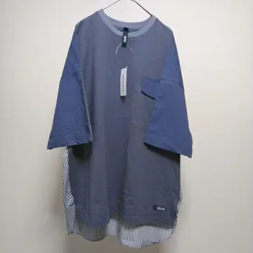 사일러스 앤 마리아 T셔츠 셔츠 소재 절개 변형 패치워크