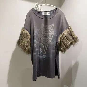 DRY CREAN ONRY 드라이 크리닝 온리 퍼 부착 리메이크 T