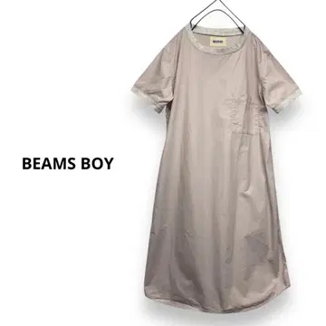 BEAMS BOY 링거 원피스 가슴 포켓 원피스