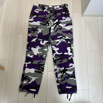 Rothco army 보라색 그레이 화이트 카모플라쥬 카고 팬츠