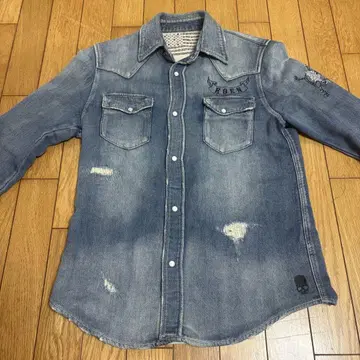 ROEN denim jacket skull