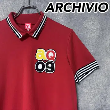 ARCHIVIO 아르치비오 로고 카라 셔츠 골프 의류 반팔 인기