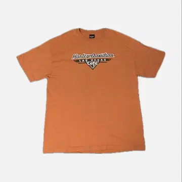 Harley Davidson T셔츠 오렌지 Las Vegas Cafe