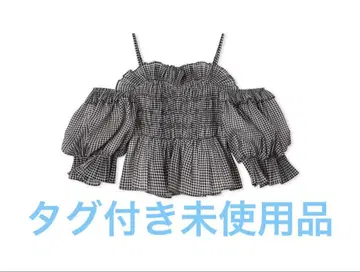 snidel 스나이델 개더 오프숄 블라우스