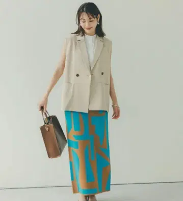 N. Natural Beauty Basic 스퀘어 메탈 토트백