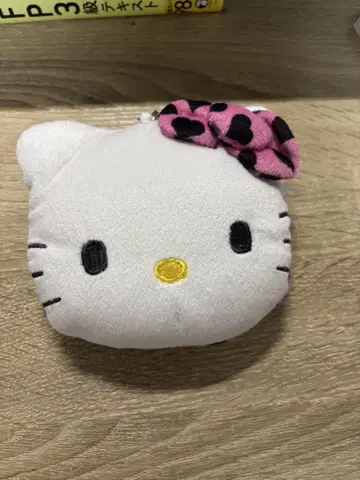 키티 봉제 인형 파우치 패스 케이스